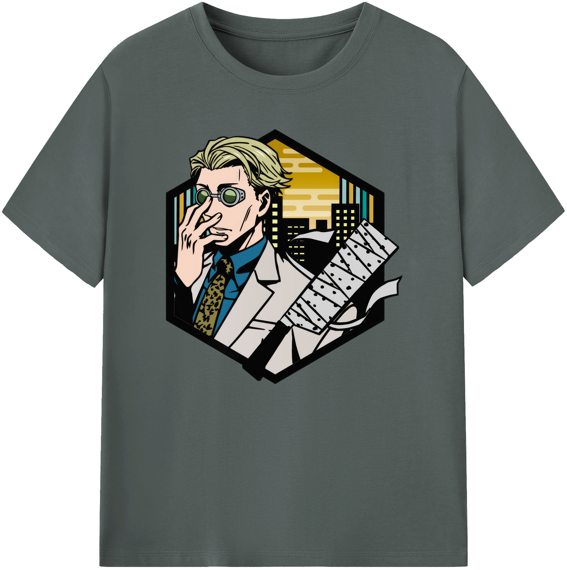（画像用） 呪術廻戦 Jujutsu Kaisen 綿100％ メンズ半袖Tシャツ｜肌触りやわらか＆通気性